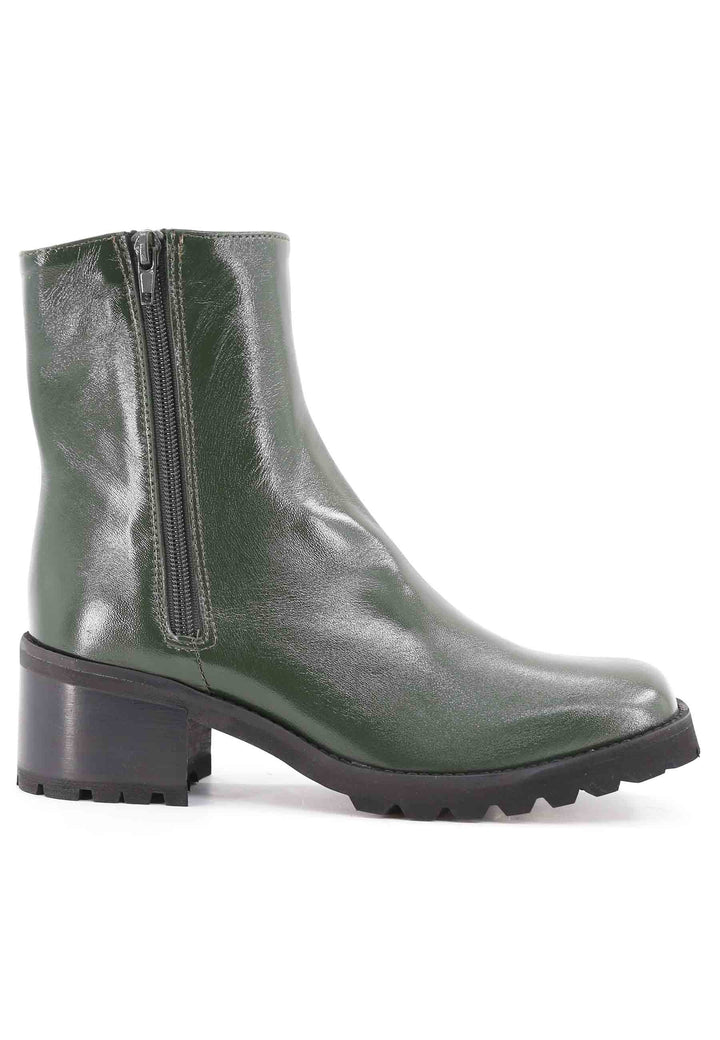 Spatarella Stivaletti TR1665 in pelle verde con suola in gomma carrarmato Negozio online di fabbrica