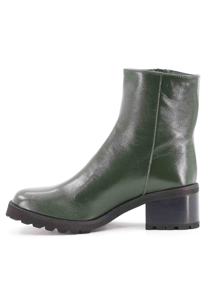 Spatarella Stivaletti TR1665 in pelle verde con suola in gomma carrarmato Negozio online di fabbrica