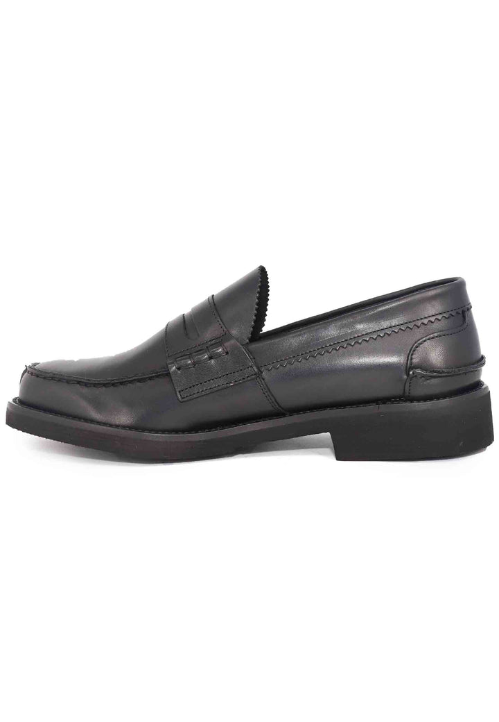 Spatarella Mocassini uomo in pelle nera con suola in gomma extra light Comprane uno, ottenene uno gratis