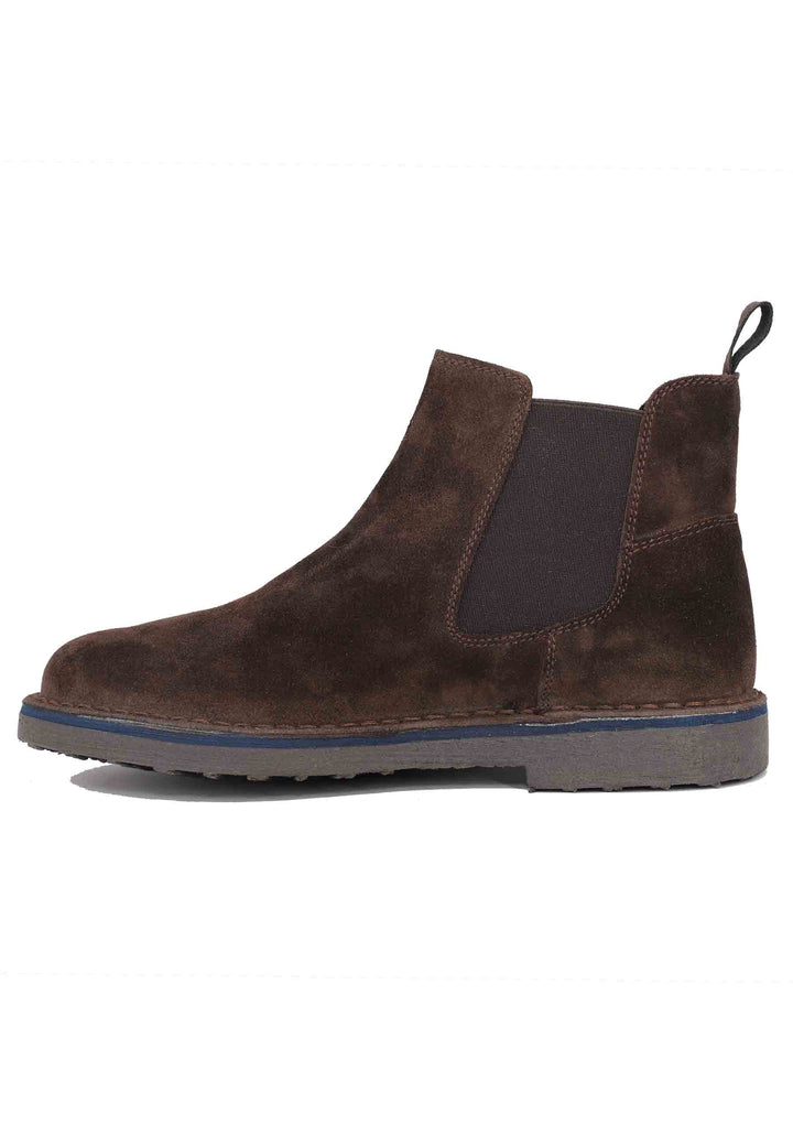 Spatarella Chelsea boot in camoscio testa di moro con suola in gomma Rilascio limitato