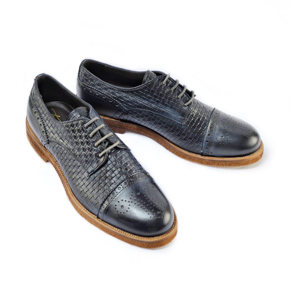 Ton Goût Scarpe Derby Blu Pezzi Unici