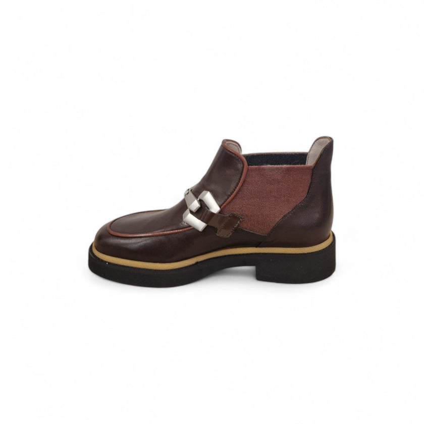 Viola Ricci Alice - Stivaletto beatles pelle cioccolato - rhum Online