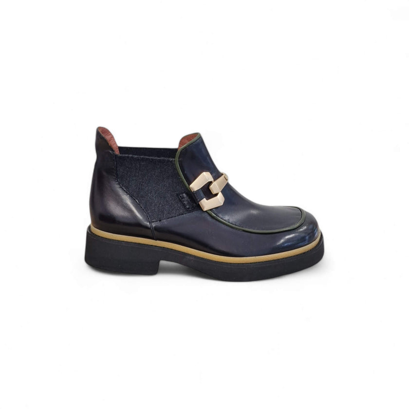 Viola Ricci Alice - Stivaletto beatles pelle nera Outlet