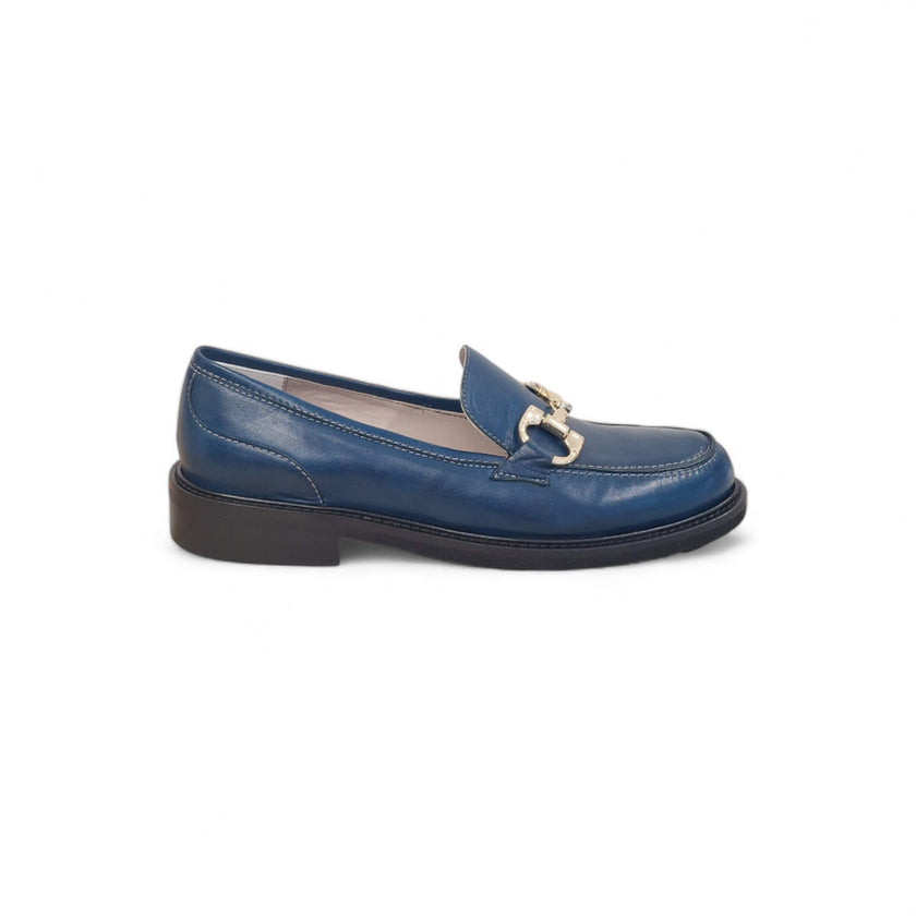 Viola Ricci Gaia - Mocassino nappa glove bleu' Saldi Di Fabbrica