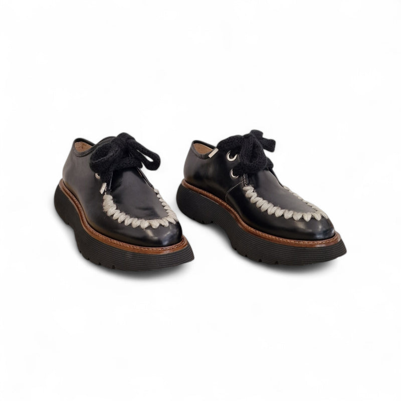 Viola Ricci Gio - Scarpa allacciata nera Vendita
