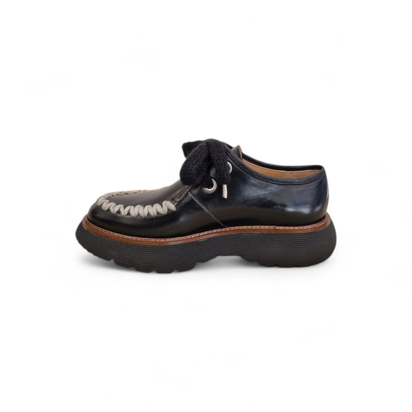 Viola Ricci Gio - Scarpa allacciata nera Vendita