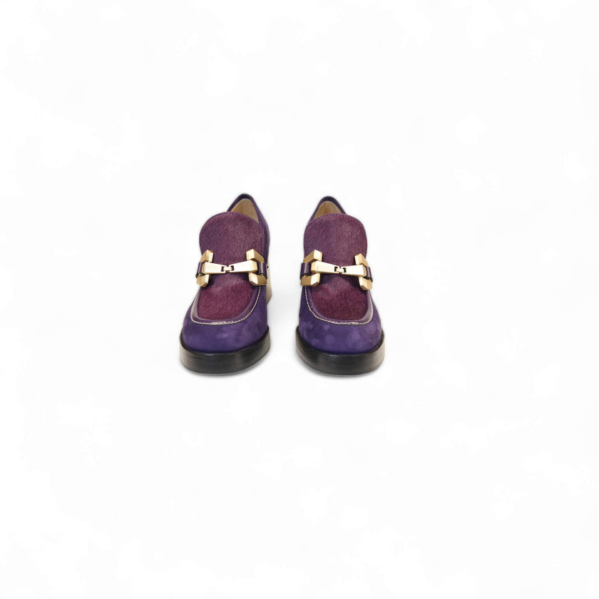 Viola Ricci Lya - Mocassino con tacco Viola Sottocosto