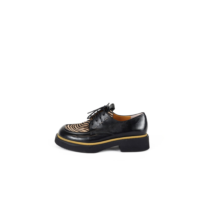 Viola Ricci Alice - Scarpa allacciata Nera Saldi