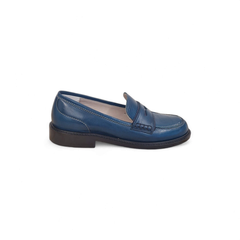 Viola Ricci Gaia - Mocassino nappa glove bleu' - basic Saldi Di Fabbrica
