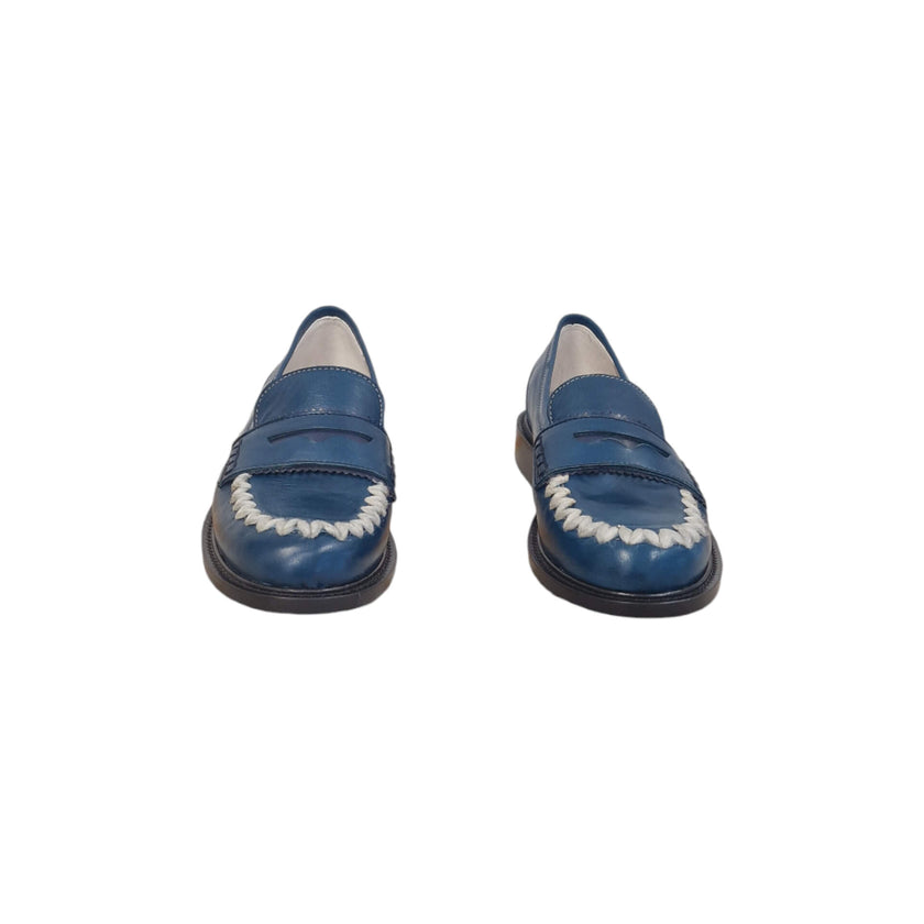 Viola Ricci Gaia - Mocassino nappa glove bleu' - lana I Più Venduti
