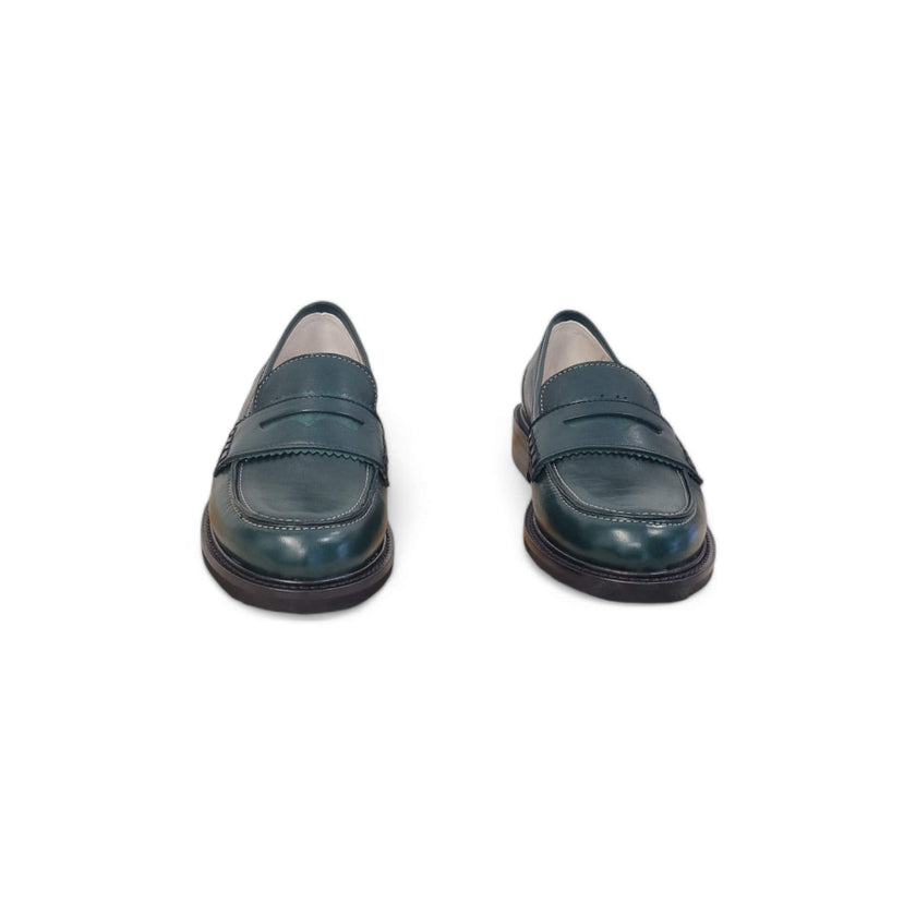 Viola Ricci Gaia - Mocassino nappa glove verde - basic Moda