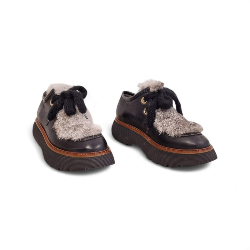 Viola Ricci Gio - Scarpa allacciata nera phar Vendita