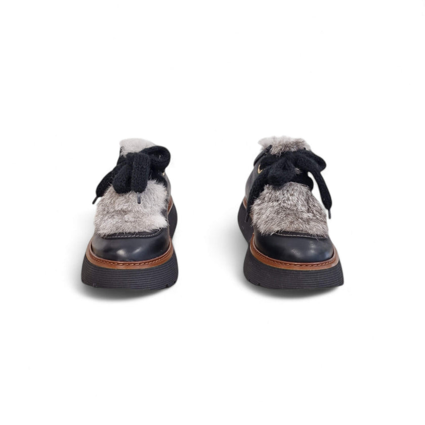 Viola Ricci Gio - Scarpa allacciata nera phar Vendita