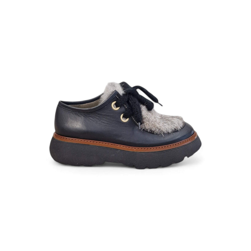 Viola Ricci Gio - Scarpa allacciata nera phar Vendita
