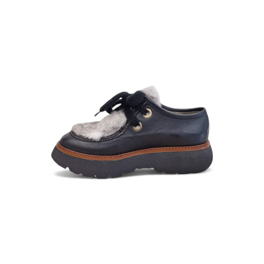 Viola Ricci Gio - Scarpa allacciata nera phar Vendita