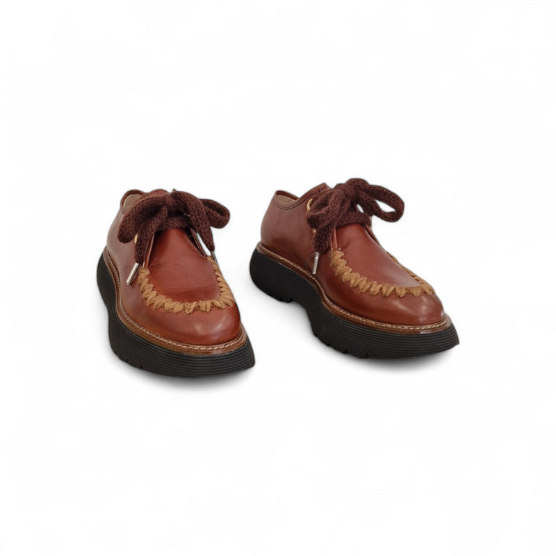 Viola Ricci Gio - Scarpa allacciata rhum Promozione