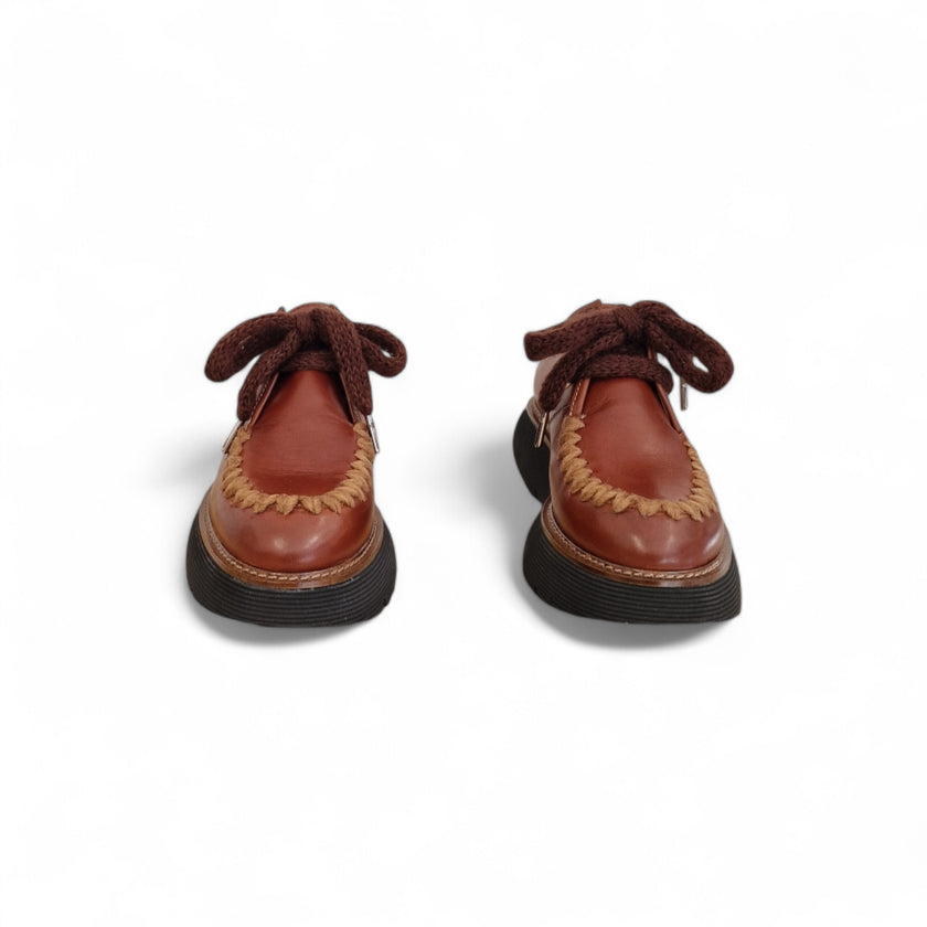 Viola Ricci Gio - Scarpa allacciata rhum Promozione