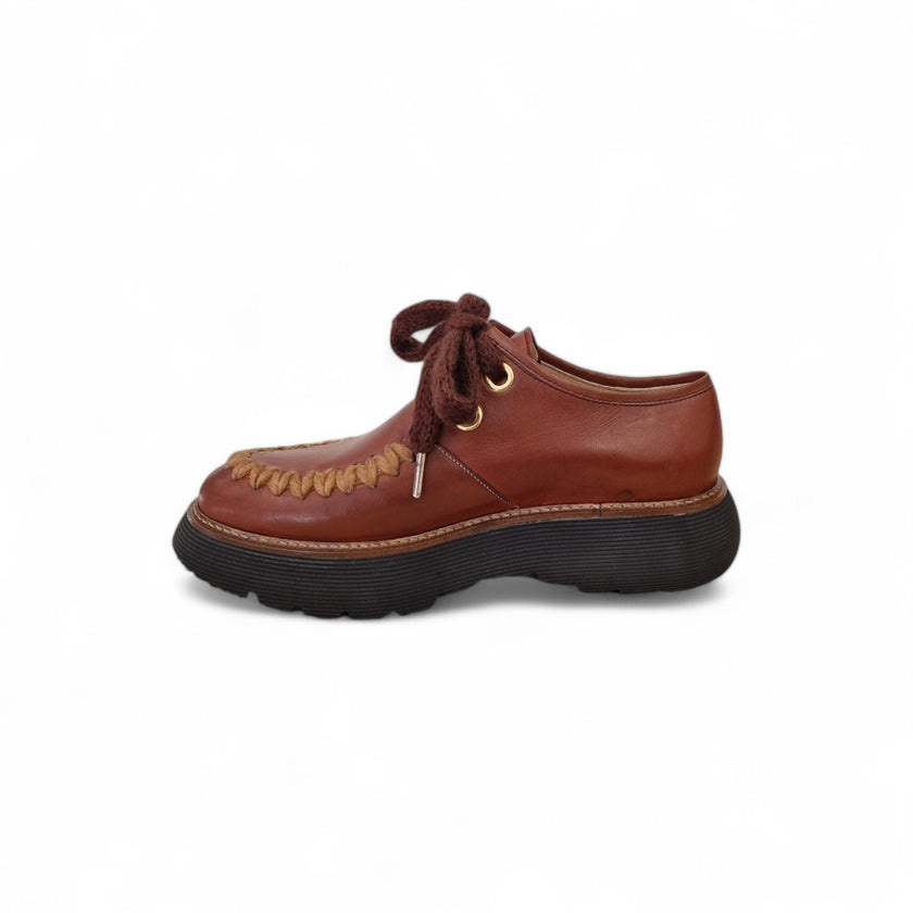 Viola Ricci Gio - Scarpa allacciata rhum Promozione