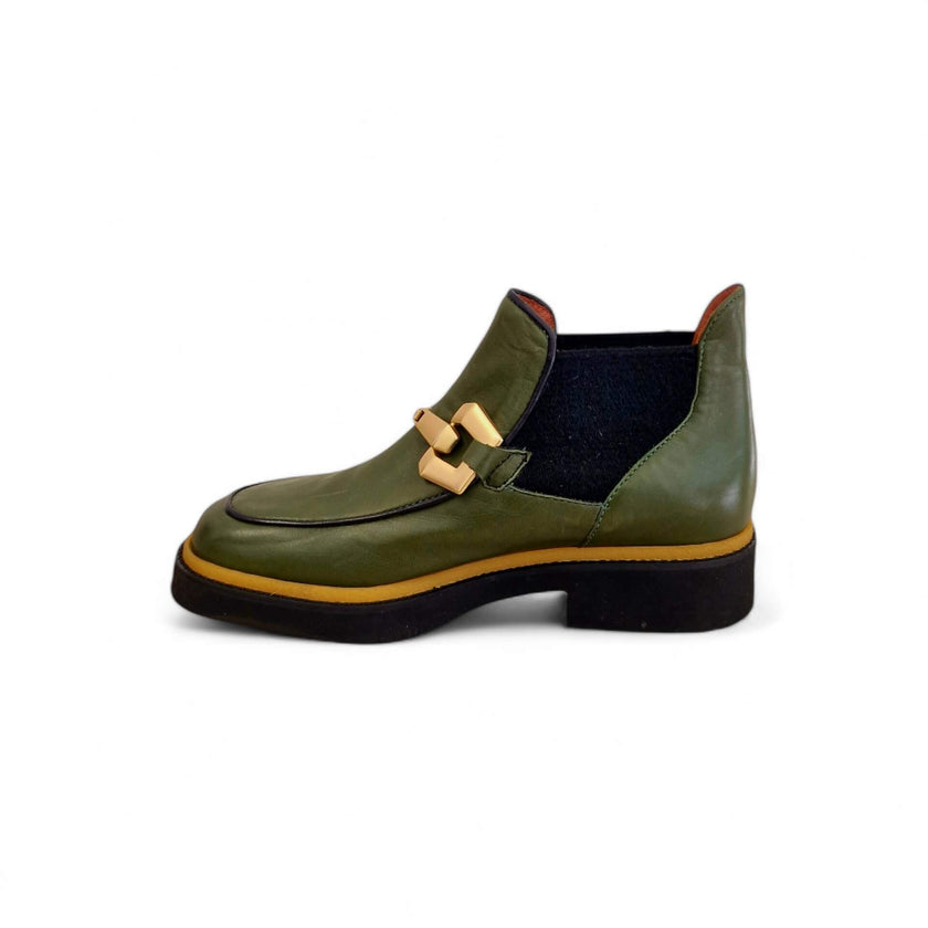 Viola Ricci Alice - Stivaletto beatles pelle verde Convenienza