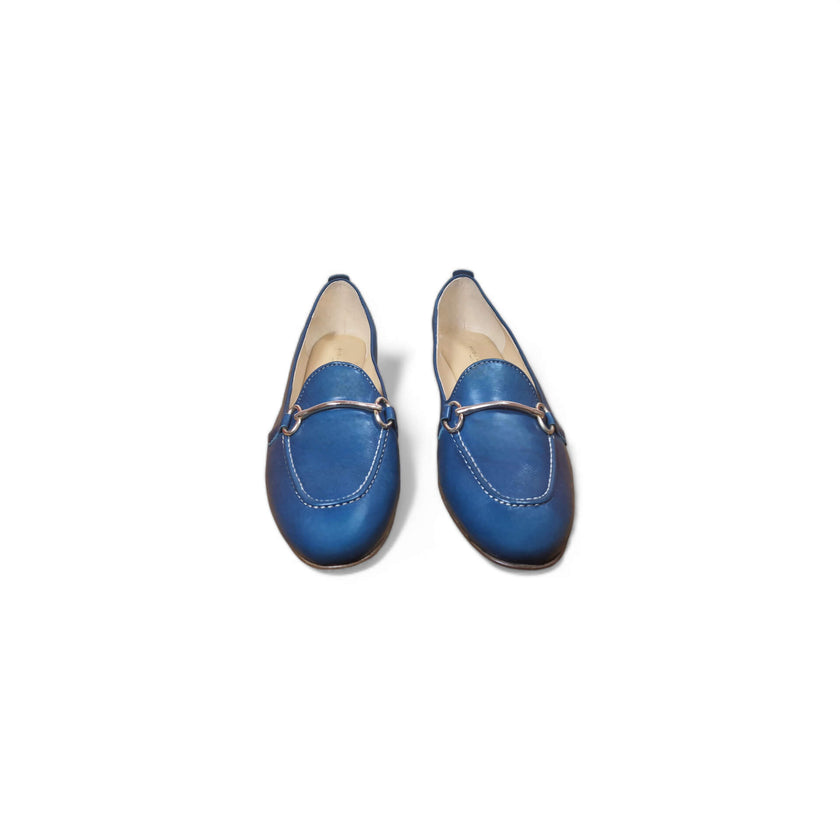 Viola Ricci Zil - slip on pelle bleu' navy Esporta salva
