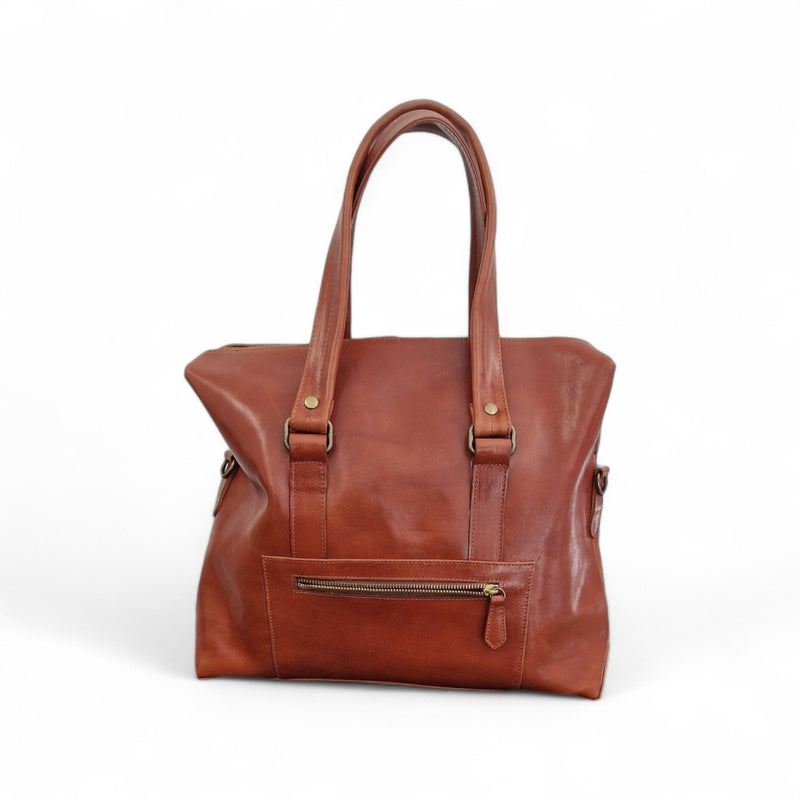 Viola Ricci Mail - Borsa in pelle rhum Negozi Online