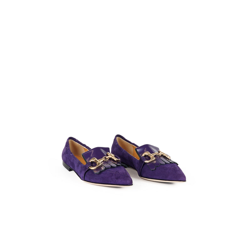 Viola Ricci Venus - Mocassino in camoscio Viola Saldi