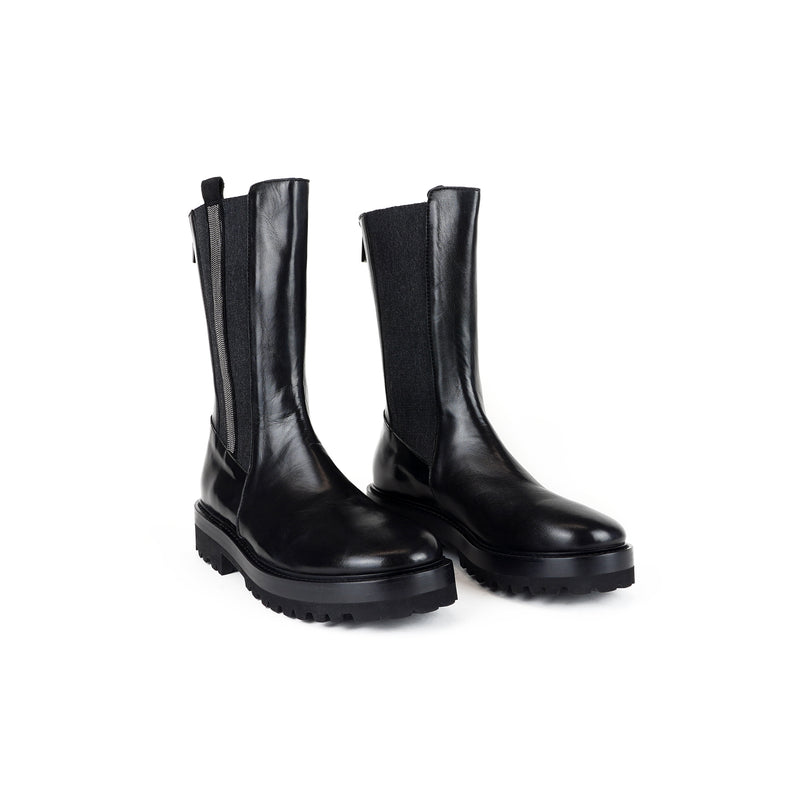 Viola Ricci Sally - Stivale in pelle Nero Offerte