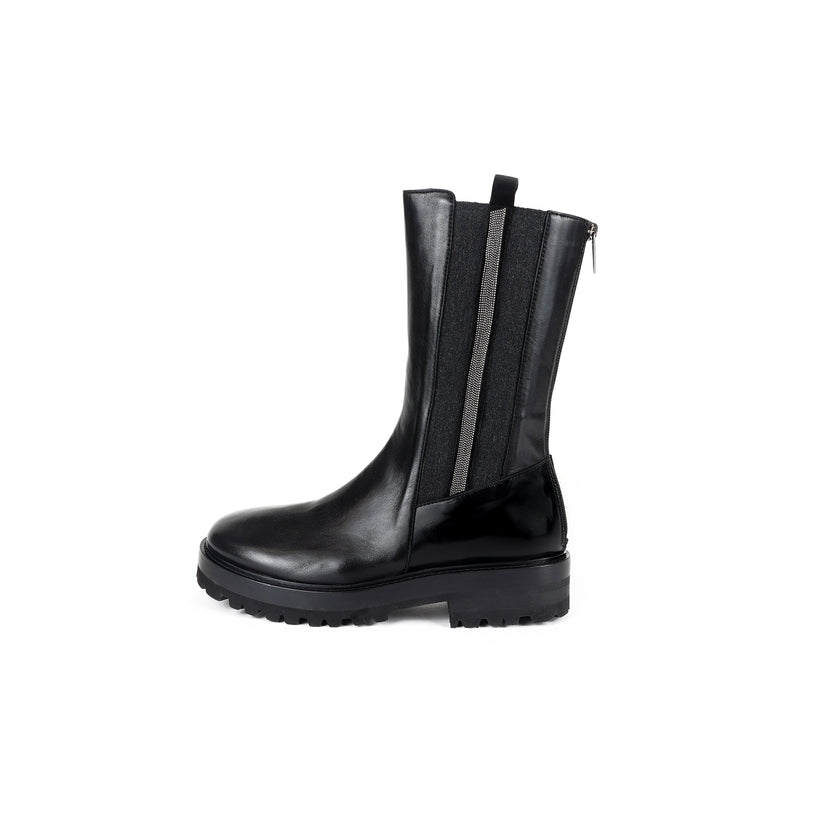 Viola Ricci Sally - Stivale in pelle Nero Offerte